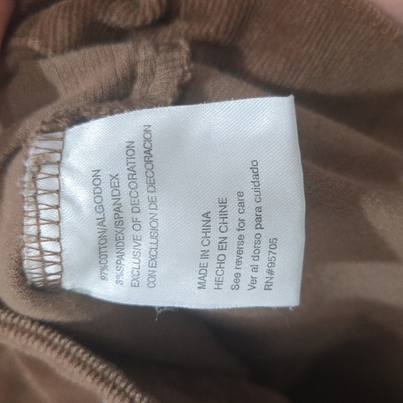 Plugg Brown Corduroy Womans Suit Cropped Jacket & Flare Pants, Size 7/Lg - Picture 5 of 10